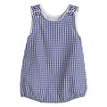 Classic Dark Blue Gingham Baby Bubble