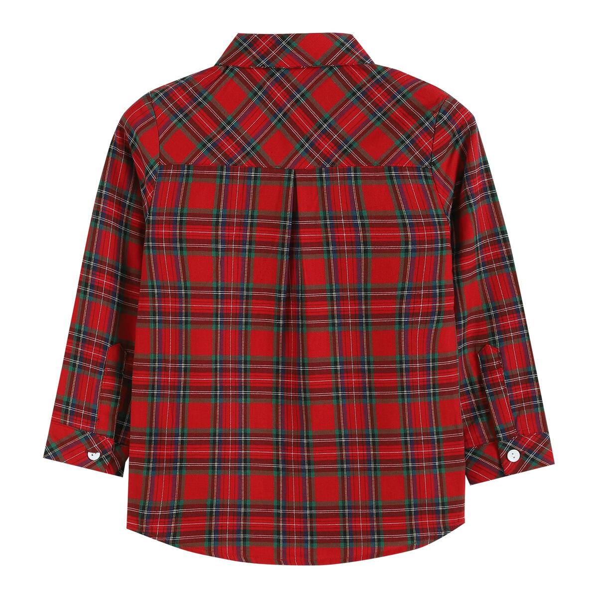 Red & Green Gingham Button-Up