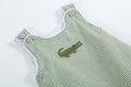 Green Gingham Alligator Bubble