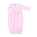 Mini Stripes Light Pink Gathered Gown