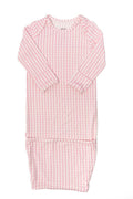 Newborn Gown - Pink Gingham