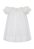 CROSSES GIRL´S - White poplin bishop dress