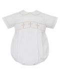 CROSS BOY´S - White poplin boy's bubble