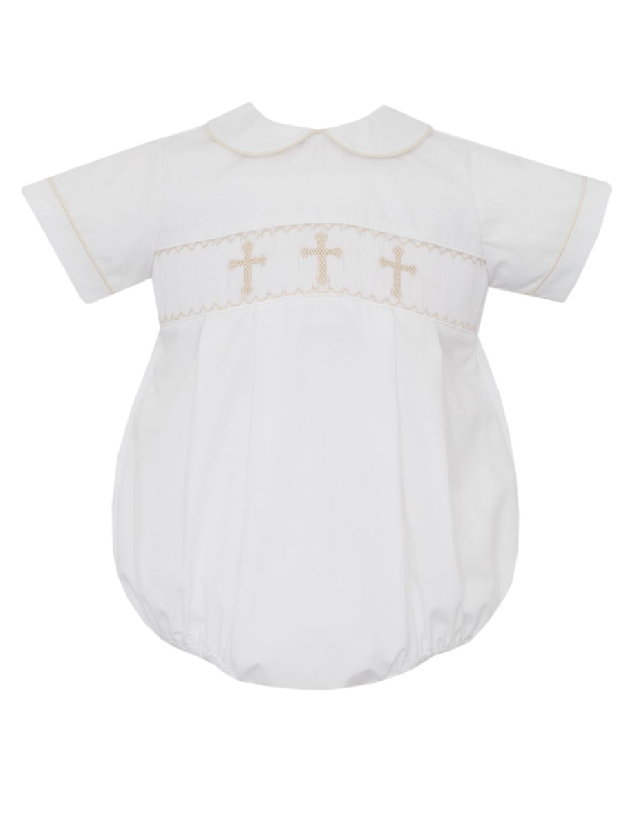 CROSS BOY´S - White poplin boy's bubble