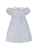 Light blue floral button down dress