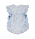 Light blue floral sleeveless girl's bubble