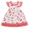 Crawfish Season Red Flutters Dress