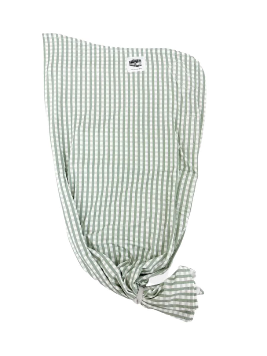 Sage Gingham Swaddle