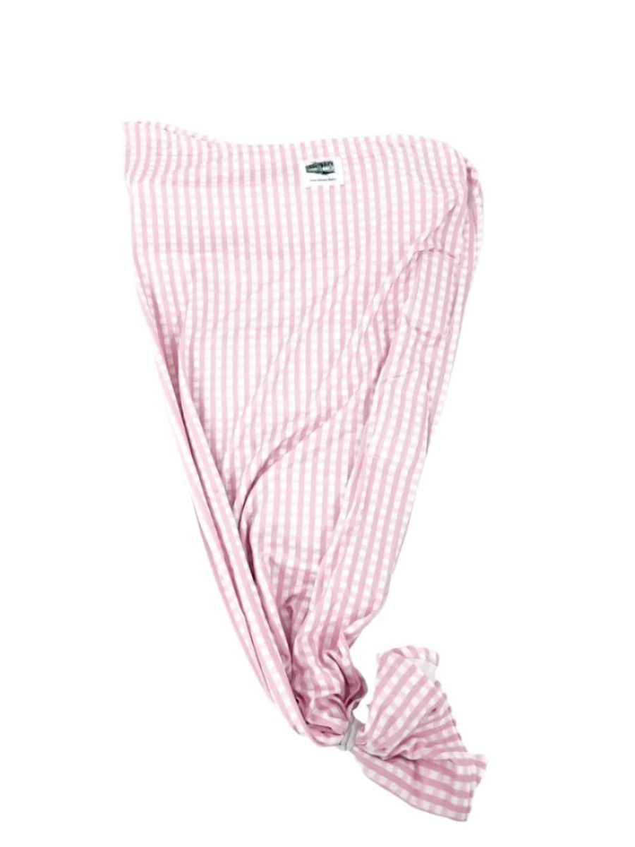 Pink Gingham Swaddle