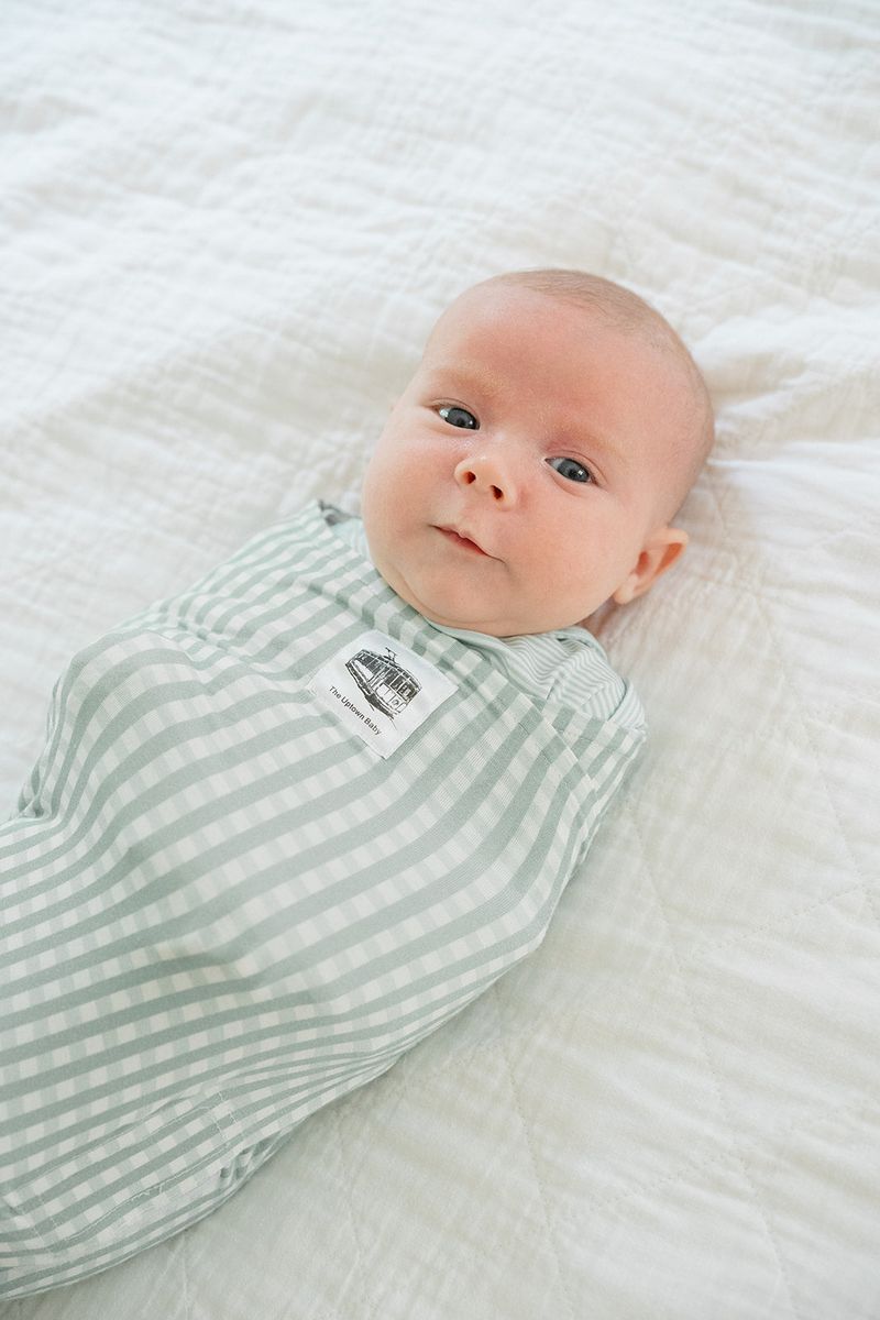 Sage Gingham Swaddle