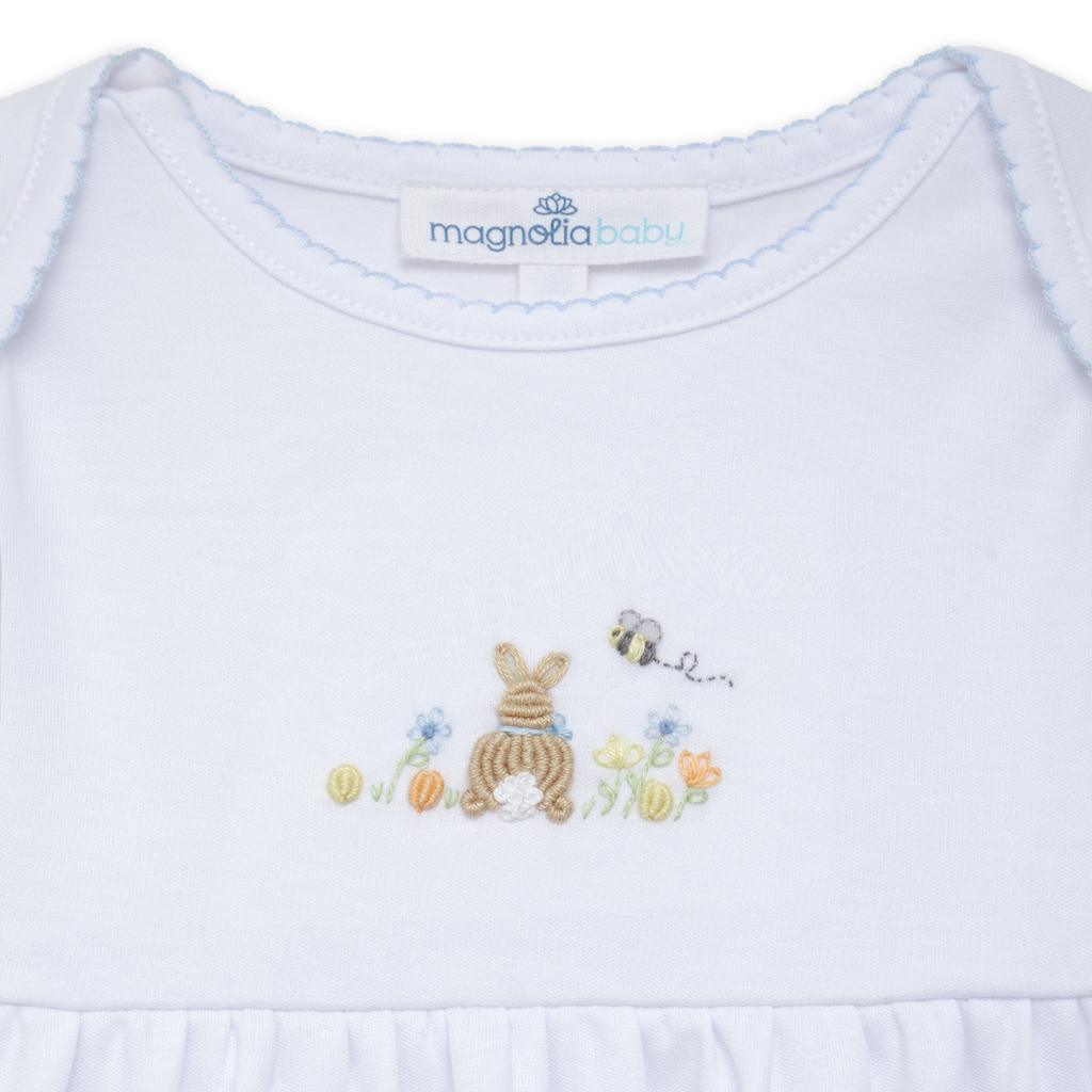 Bunny's Basket Blue Gathered Gown