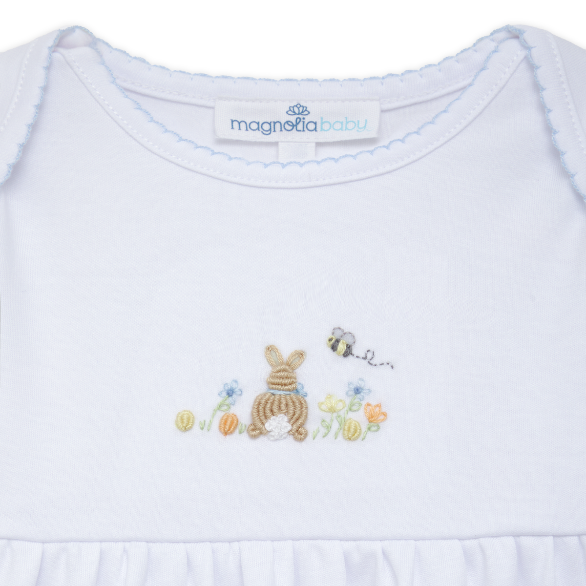 Bunny's Basket Blue Gathered Gown