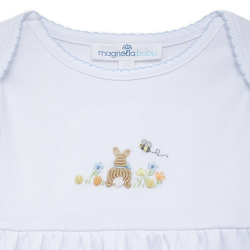 Bunny's Basket Blue Gathered Gown