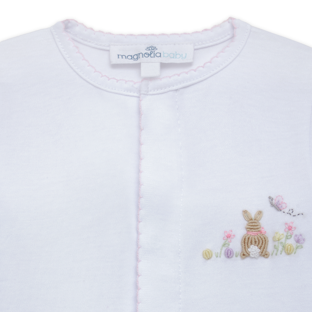 Bunny's Basket Light Pink Footie