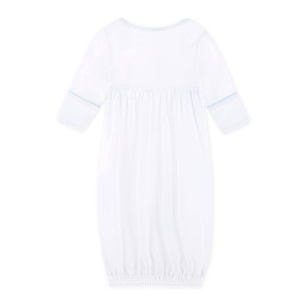 Noah's Ark Blue Gathered Gown