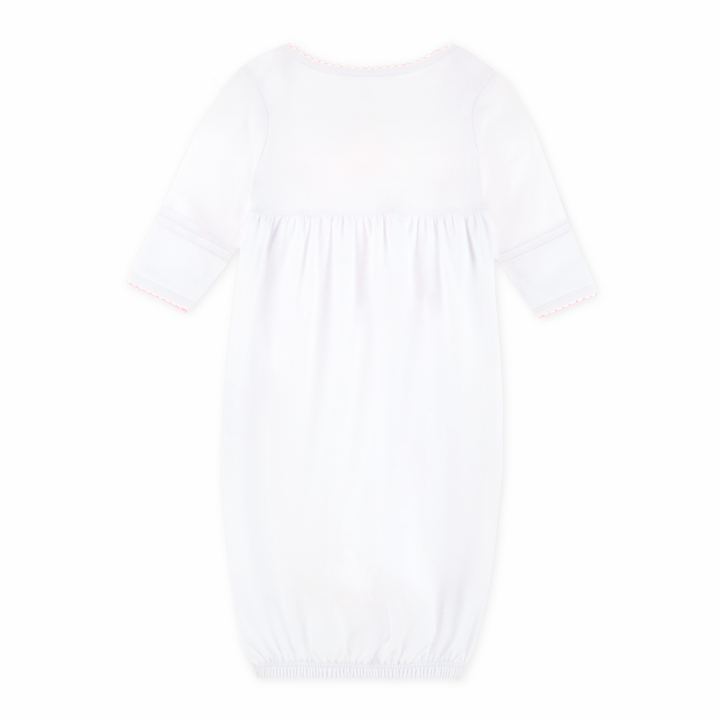 Noah's Ark Pink Gathered Gown