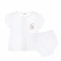 Noah's Ark Light Pink Diaper Cover Set