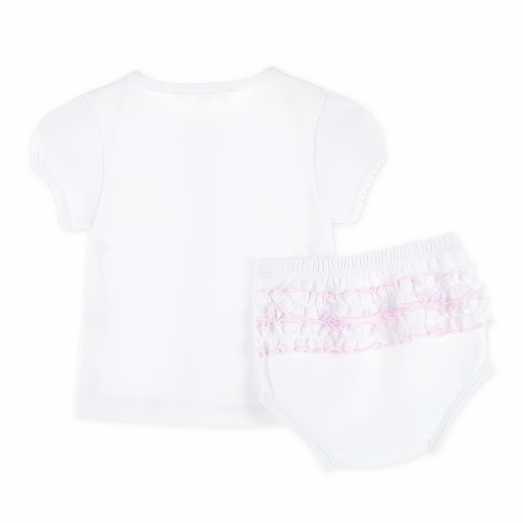 Noah's Ark Light Pink Diaper Cover Set