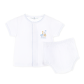 Noah's Ark Light Blue Diaper Cover Set