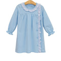 Lucille Dress - Light Blue Bitty Dot