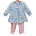 Amelia Bloomer Pant Set - Light Pink