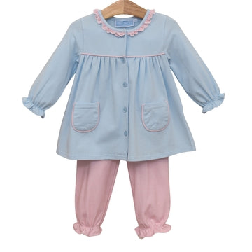 Amelia Bloomer Pant Set - Light Pink