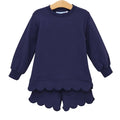 Sophia Scalloped Set - Navy