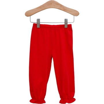 Ruffle Bloomer Pants - Red