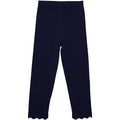 Scalloped Leggings - Navy