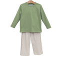 Miller Pant Set - Khaki Gingham/Sage