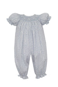 GRACE - Light blue liberty print long bishop bubble