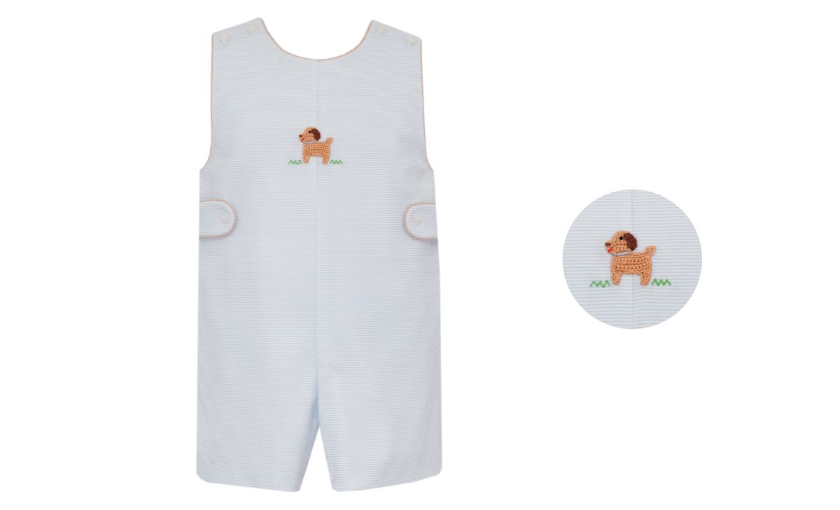 PUPPIES BOY´S - Light blue knit stripe jon jon