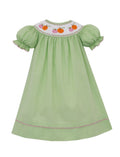 Pumpkin smocked dress