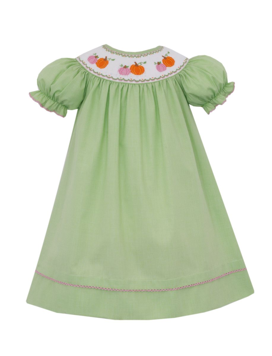 Pumpkin smocked dress