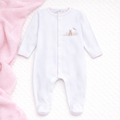 Bunny's Basket Light Pink Footie