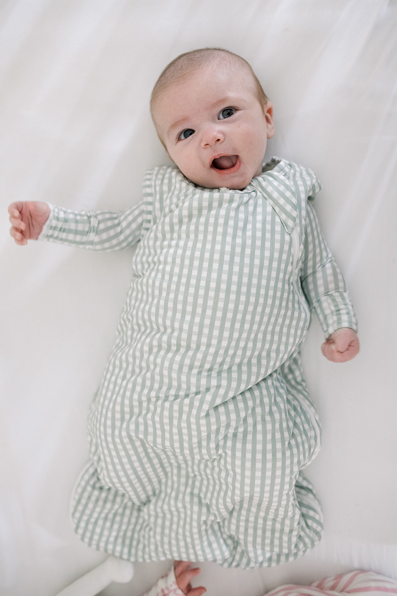 Sleep Bag - Sage Gingham