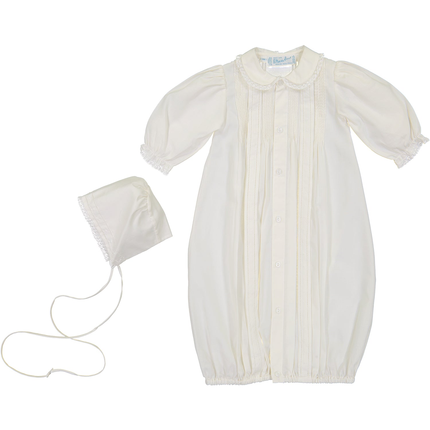 Girls Pintuck & Lace Take Me Home Gown With Bonne