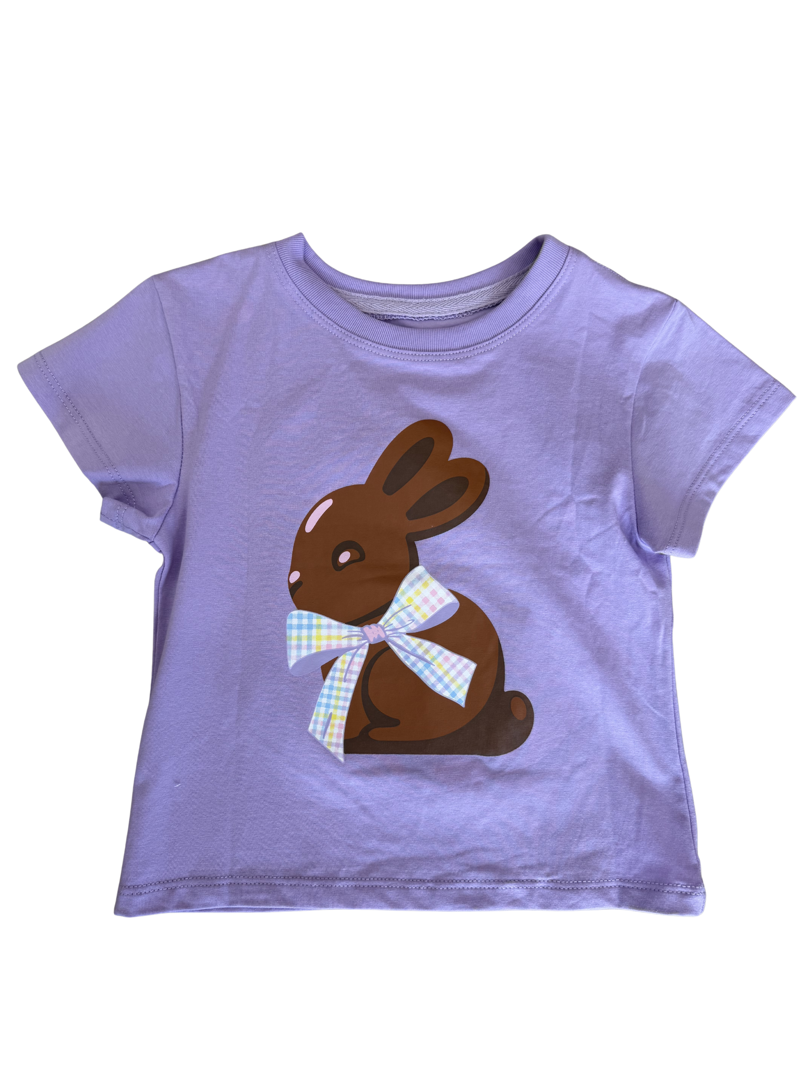 Chocolate Bunny Lavender Boxy Tee