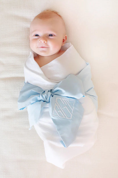 Bow Swaddle - Buckhead Blue