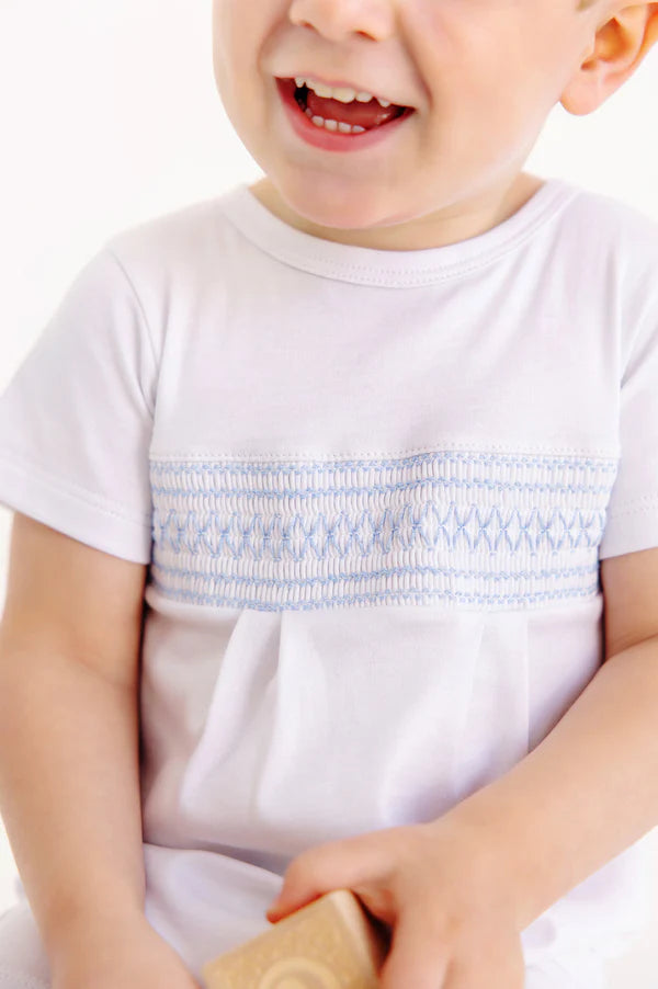 Sebastian Smocked Romper