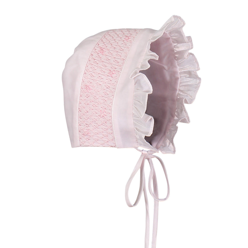 Girls Smocked Bonnet