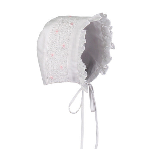 Girls Smocked Bonnet