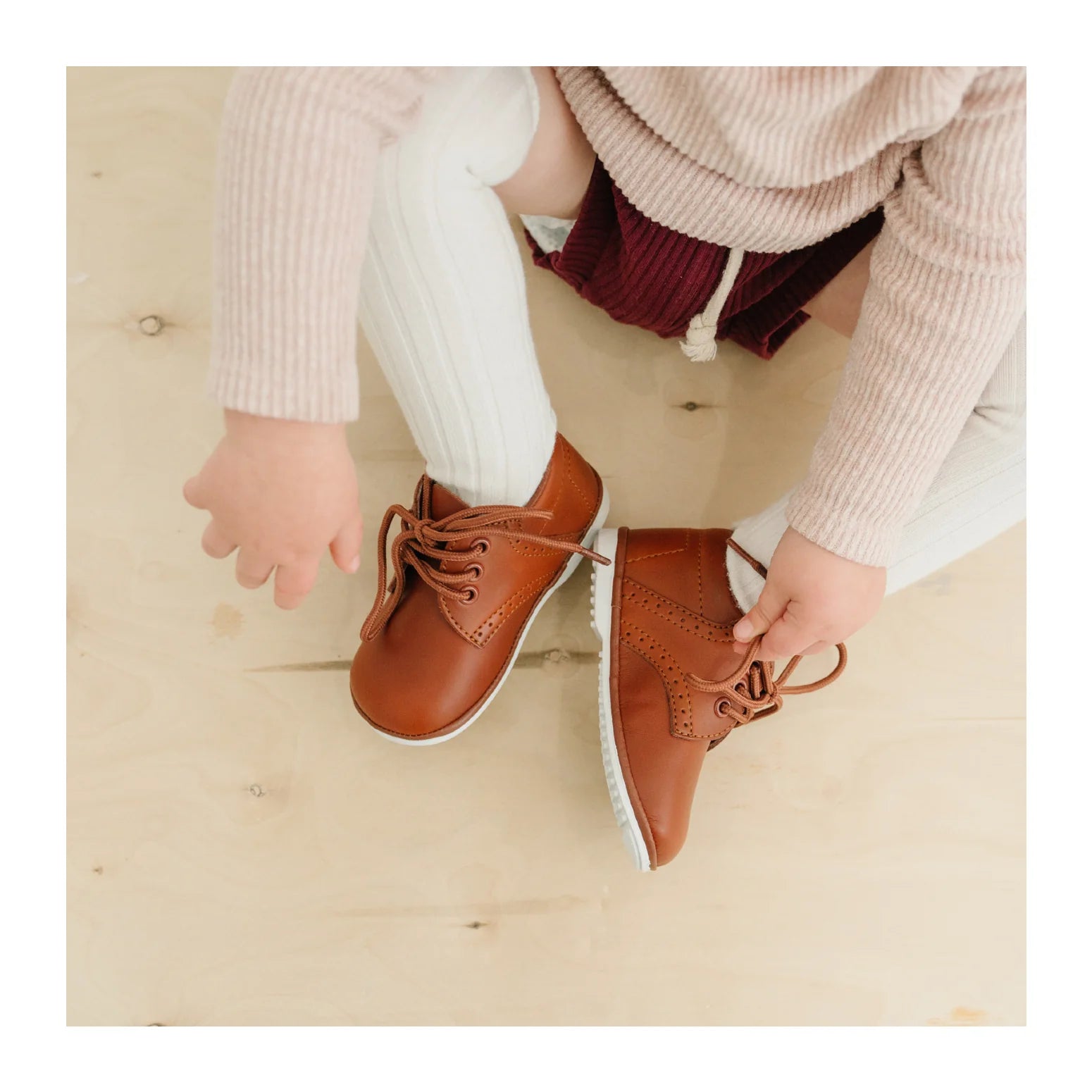 James Boy's Leather Lace Up Shoe