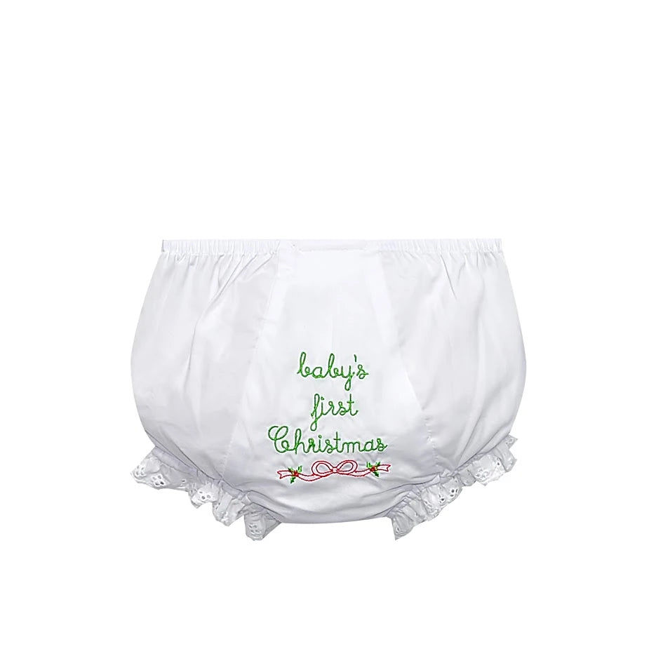 Lily Girl Diaper Cover-Christmas