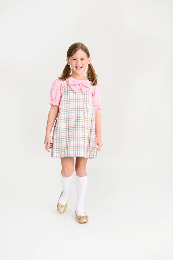 Short Sleeve Beatrice Bow Blouse