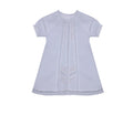 Amelia Dress-White with Pink Embroidery.