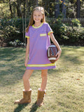 Landry Dress - Game Day Lavender