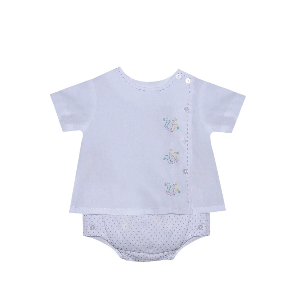 Riley Diaper Set - Mardi Gras boy