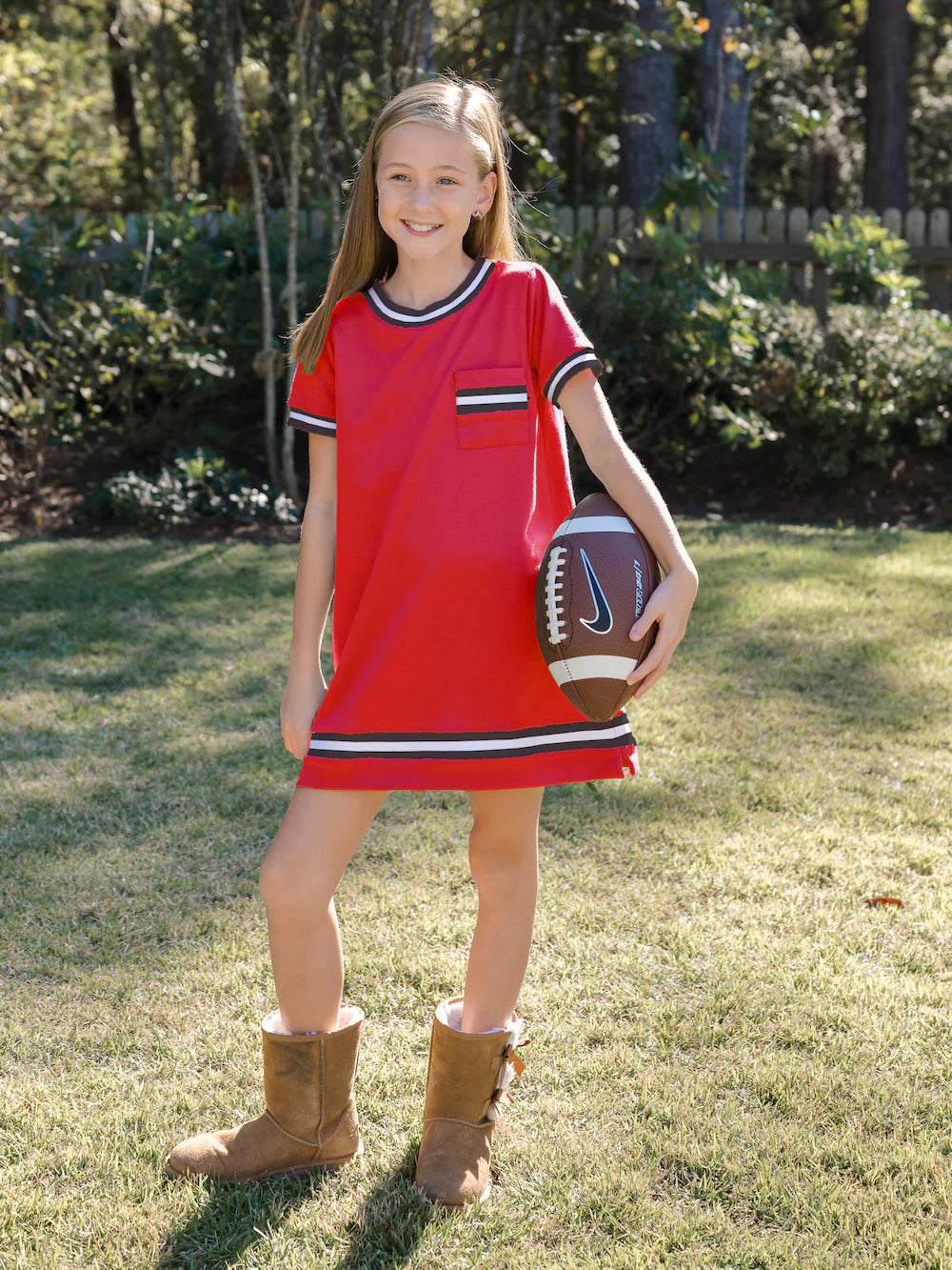 Landry Dress - Game Day Red