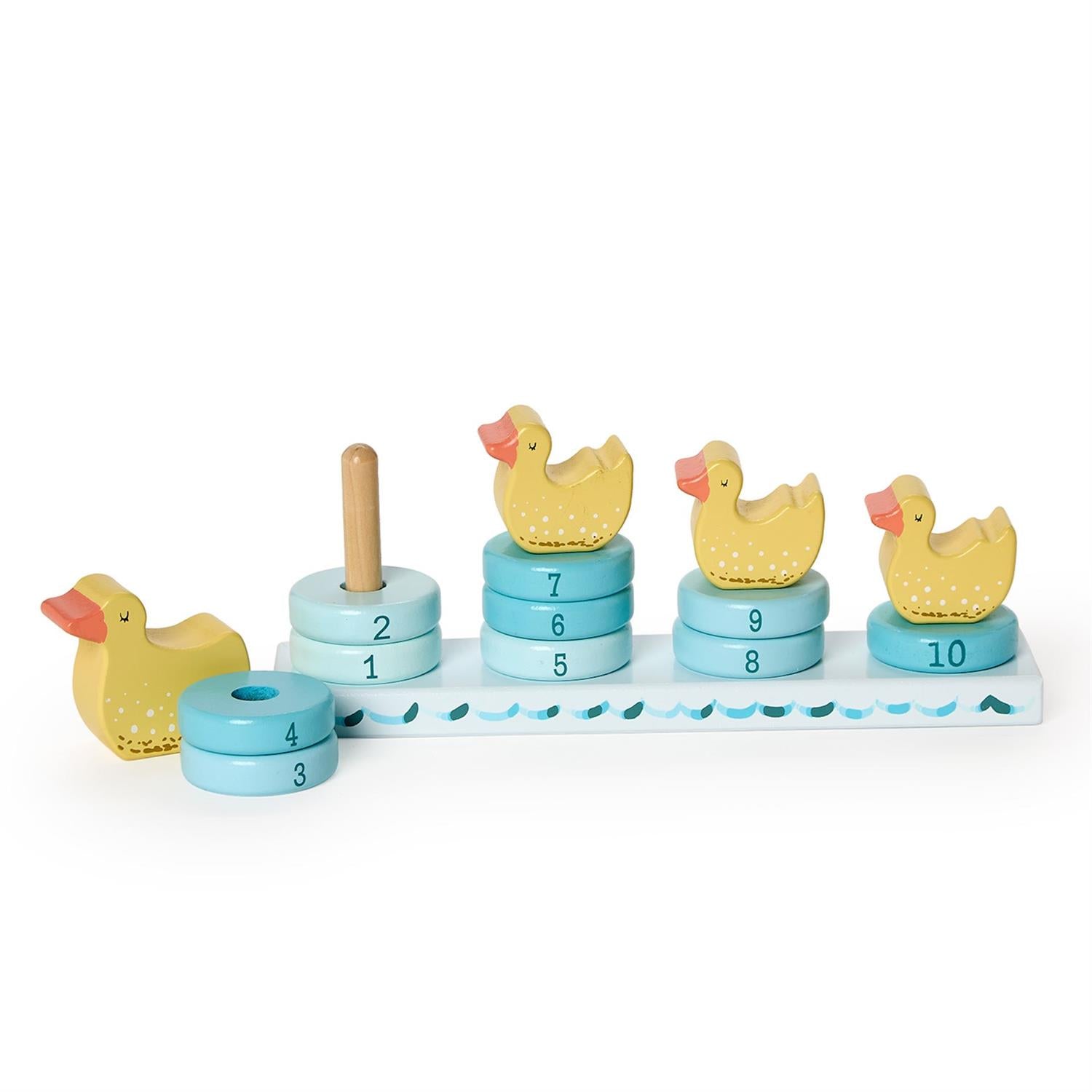 Counting Duckies Hand-Crafted Stacking Toy in Gift Box